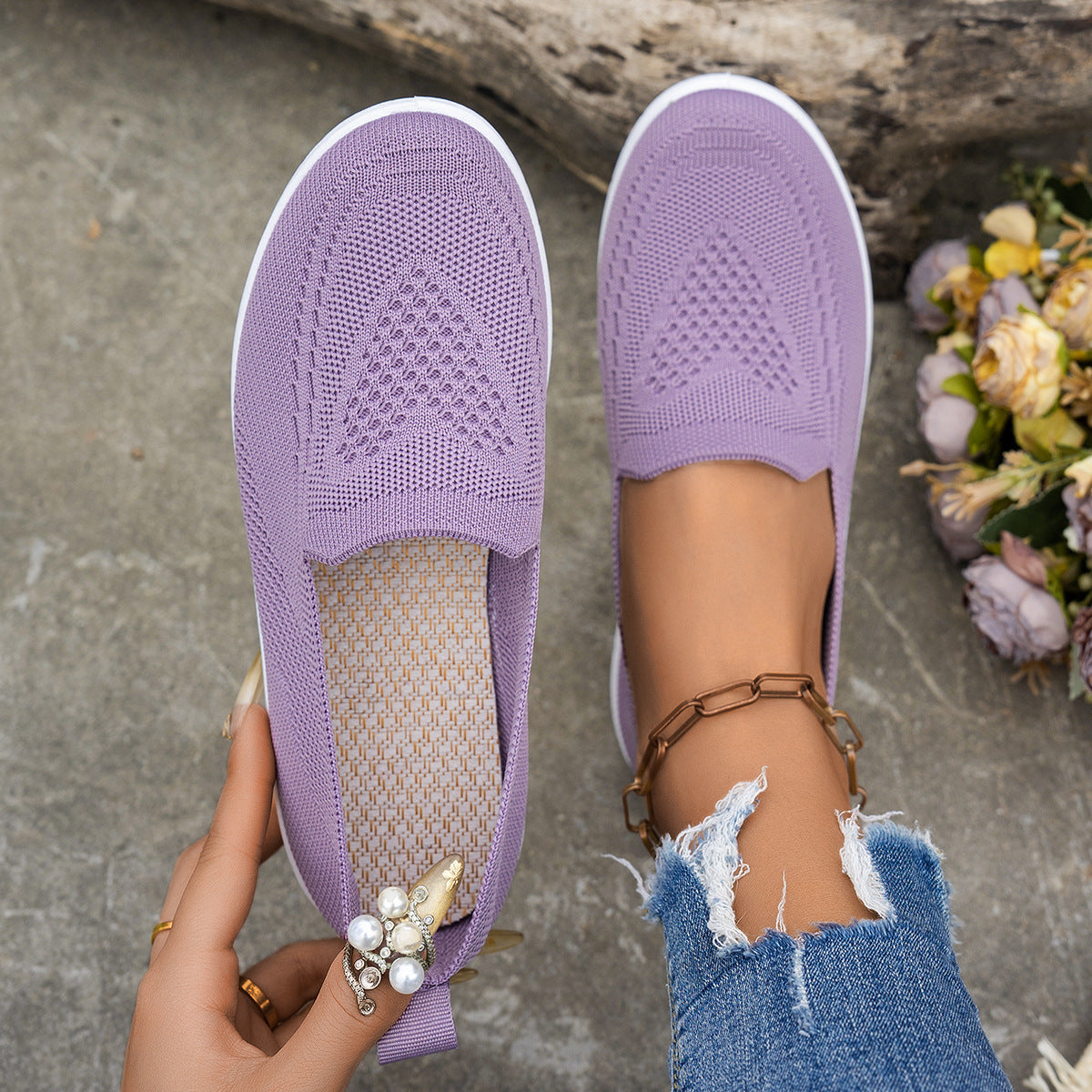 Women's Shoes Summer New Women's Mesh Surface Shoes Casual Fashion - Bests Sale