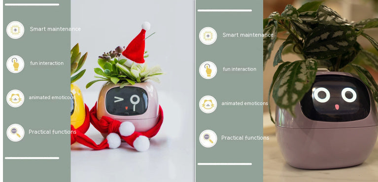 Smart Planter Endless Fun Over 49 Rich Expressions 7 Smart Sensors And AI Chips Make Raising Plants Easy And Fun Coffee Jasper