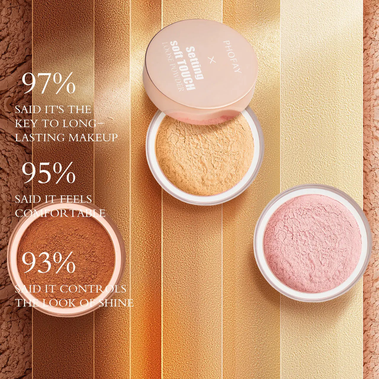 PHOFAY Setting Soft Touch Loose Powder - Bests Sale
