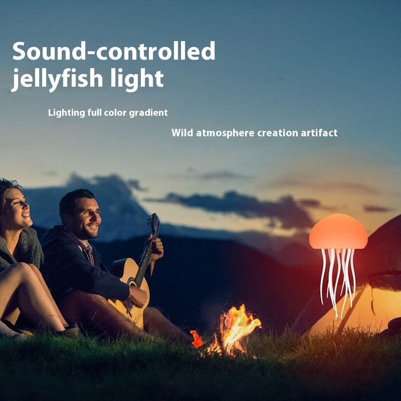 Jellyfish Mood Lamp LED Jellyfish Night Light Portable Jellyfish Lamp Jellyfish Decorations Smart Table Lamp For Bedside Desk Coffee Jasper