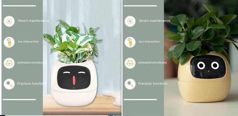 Smart Planter Endless Fun Over 49 Rich Expressions 7 Smart Sensors And AI Chips Make Raising Plants Easy And Fun Coffee Jasper