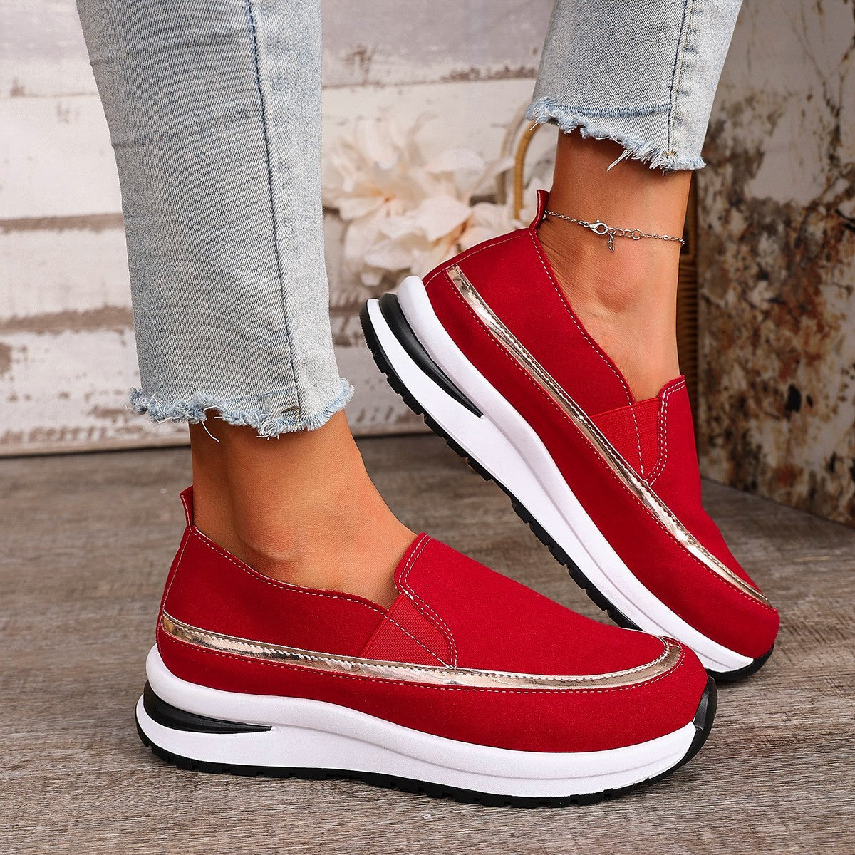 Autumn And Winter New Platform Soft Leather Soft Bottom Women's Shoes - Bests Sale