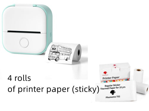 Portable Mini Thermal Label Printer Home Photo Printer Student Wrong Question Printer Bluetooth-compatible Mini Label Printer Price Tag Coffee Jasper