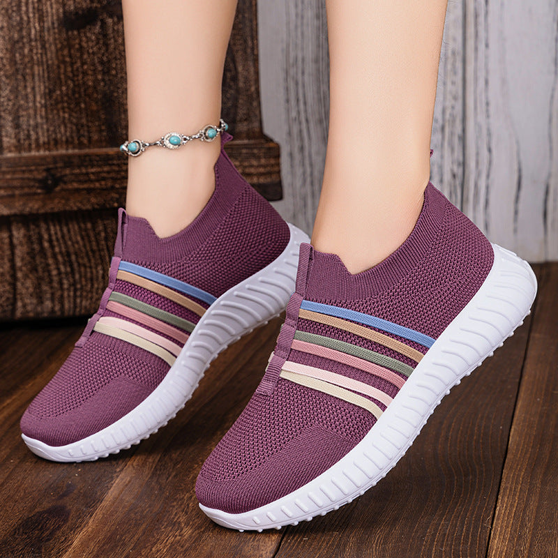 Women's Casual Shoes Breathable Mesh Surface Plus Size Soft Bottom Pumps - Bests Sale
