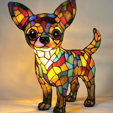 LED Small Night Lamp Art Animal Statue Creative Home Desktop Decoration Coffee Jasper