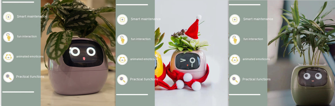 Smart Planter Endless Fun Over 49 Rich Expressions 7 Smart Sensors And AI Chips Make Raising Plants Easy And Fun Coffee Jasper