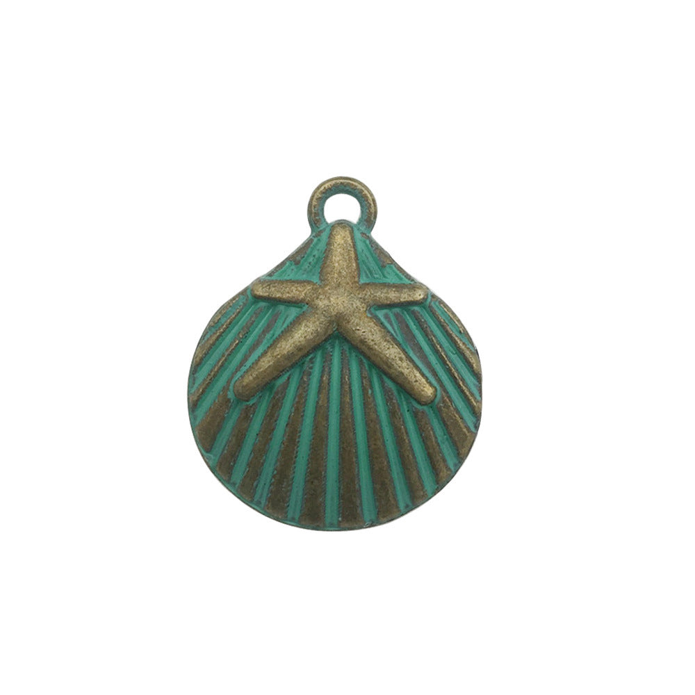 Retro Tibetan Silver Antique Brass Alloy DIY Accessories Marine Turtle Shell Necklace Bracelet Jewelry - Bests Sale