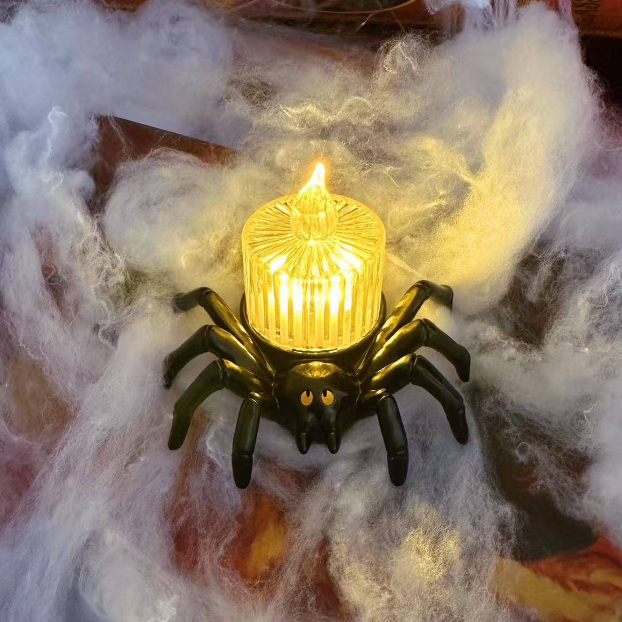 Halloween Pumpkin Spider Candle Light Decoration Props - Bests Sale