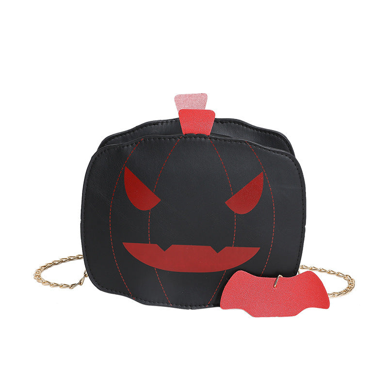 Halloween Cartoon Pumpkin Shoulder Bag For Girls Personality Funny Creative Chain Crossbody Bags Women Bests Sale