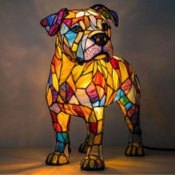 LED Small Night Lamp Art Animal Statue Creative Home Desktop Decoration Coffee Jasper