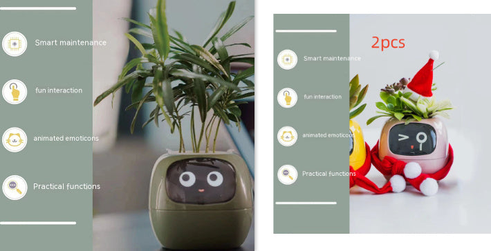 Smart Planter Endless Fun Over 49 Rich Expressions 7 Smart Sensors And AI Chips Make Raising Plants Easy And Fun Coffee Jasper