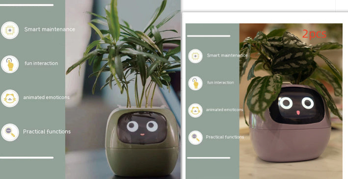 Smart Planter Endless Fun Over 49 Rich Expressions 7 Smart Sensors And AI Chips Make Raising Plants Easy And Fun Coffee Jasper