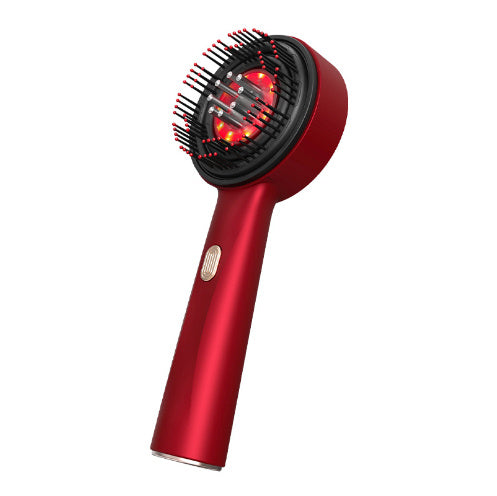 Electric Massage Comb Home Scalp Drain Comb Red Light Anti-slip Hair Care Multi-functional Massage Comb Coffee Jasper