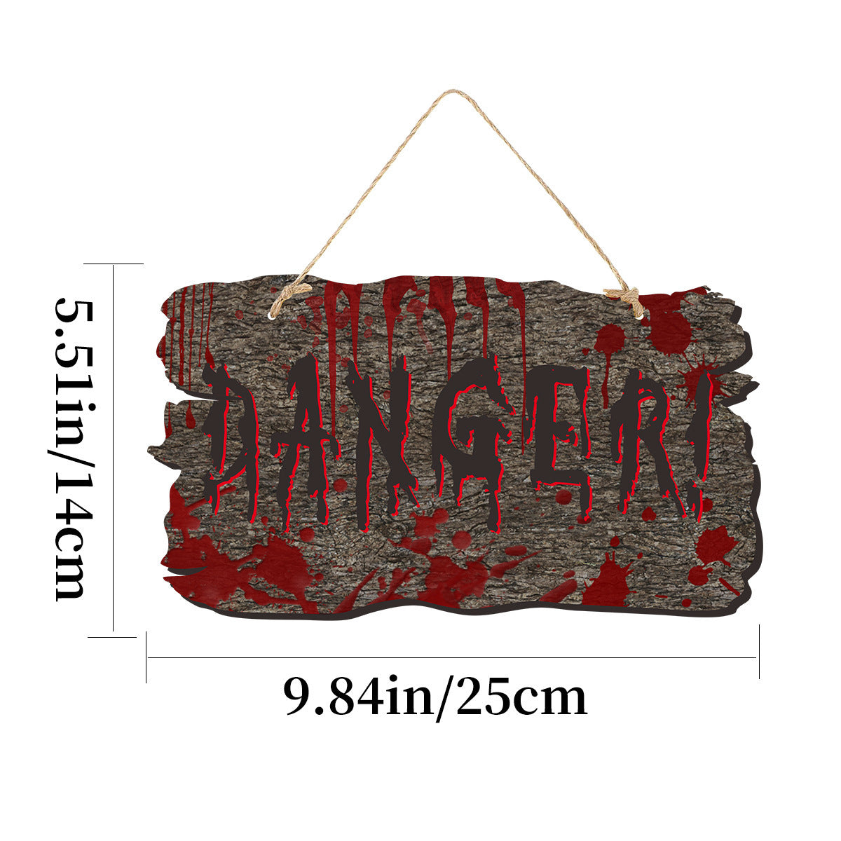 Imitation Wooden Doorplate Ghost Festival Haunted House Horror Atmosphere Decoration - Bests Sale