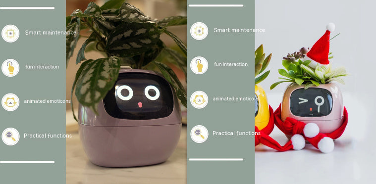 Smart Planter Endless Fun Over 49 Rich Expressions 7 Smart Sensors And AI Chips Make Raising Plants Easy And Fun Coffee Jasper