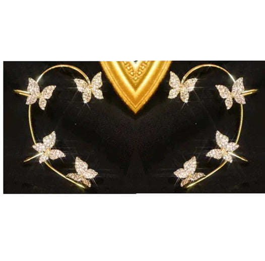 Fashion Earring Butterfly Ear Clip And Ear Hook Jewelry - Bests Sale