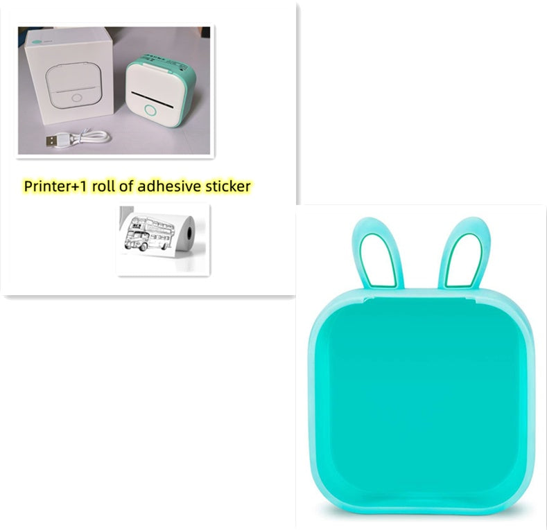 Portable Mini Thermal Label Printer Home Photo Printer Student Wrong Question Printer Bluetooth-compatible Mini Label Printer Price Tag Coffee Jasper