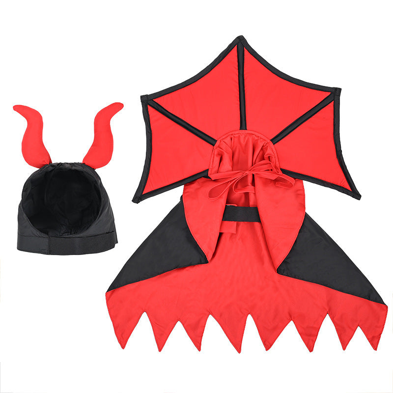 Halloween Pet Vampire Cloak Hat Holiday Suit Bests Sale