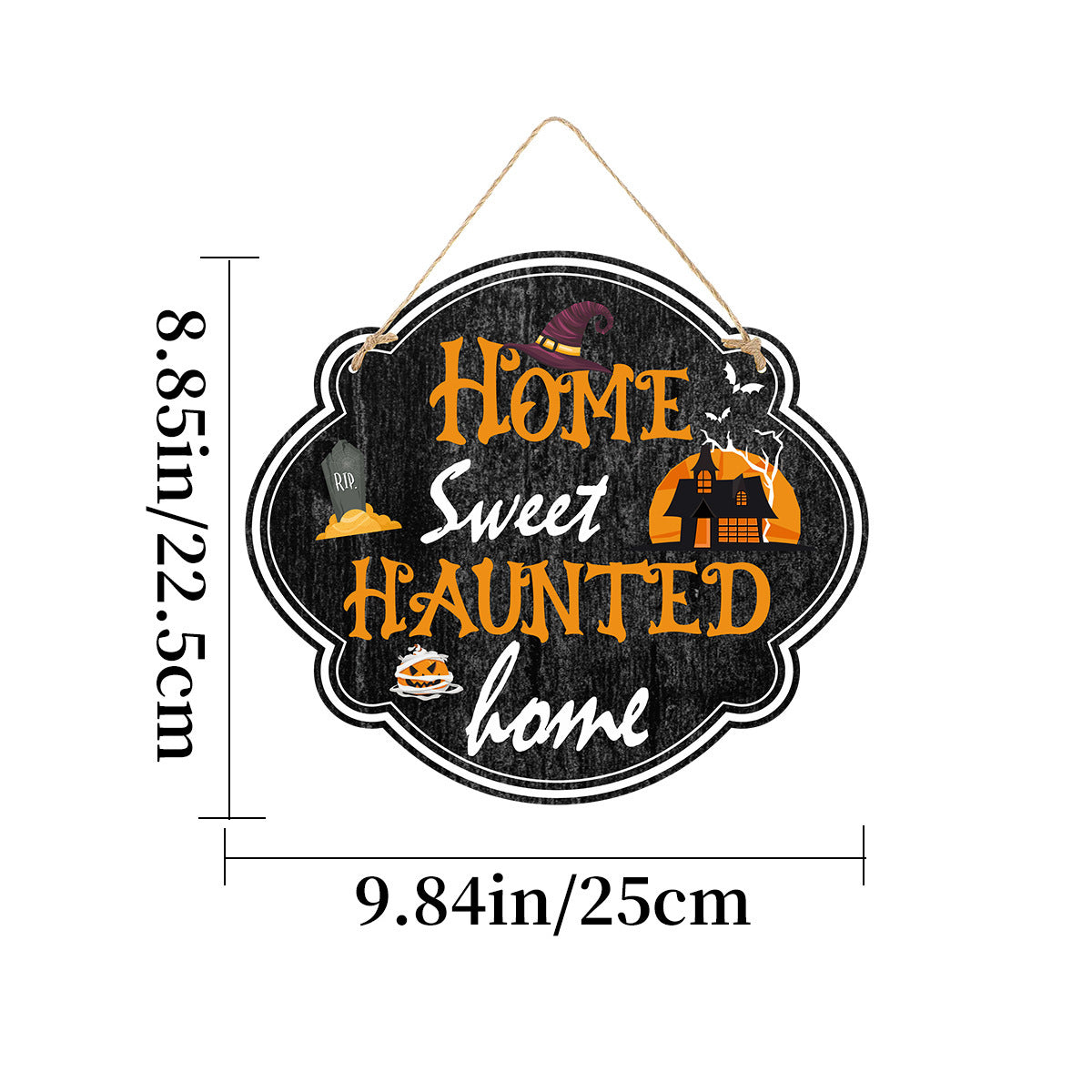 Imitation Wooden Doorplate Ghost Festival Haunted House Horror Atmosphere Decoration - Bests Sale