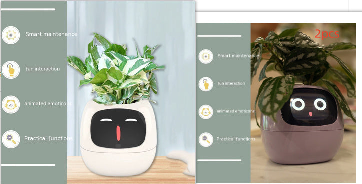 Smart Planter Endless Fun Over 49 Rich Expressions 7 Smart Sensors And AI Chips Make Raising Plants Easy And Fun Coffee Jasper