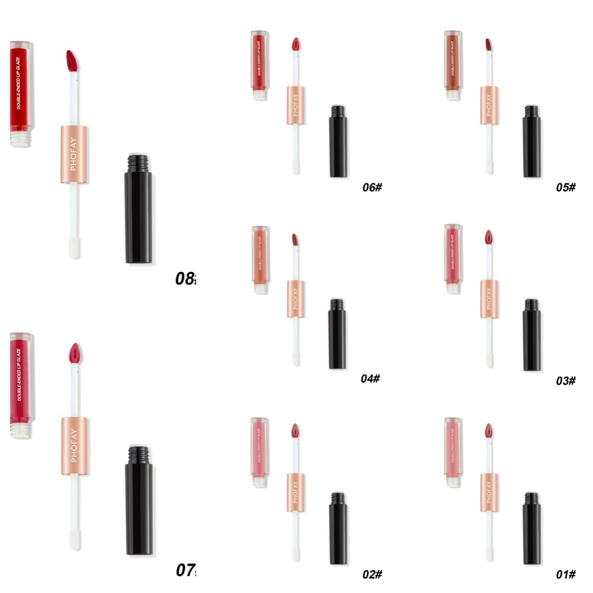 CL021 Double Head Non-stick Cup Lip Gloss - Bests Sale