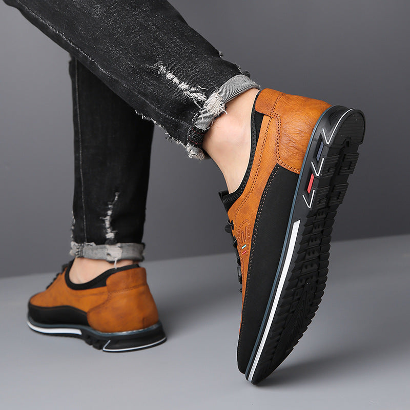 Genuine Leather Sports Comfortable And Non-slip Waterproof Leather Shoes Men's - Bests Sale