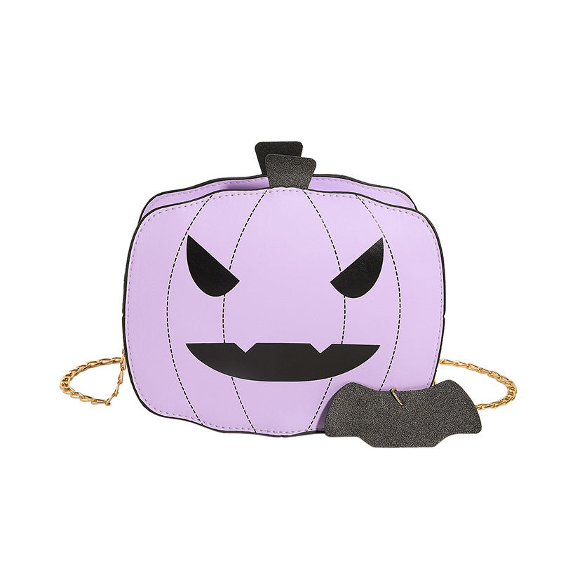 Halloween Cartoon Pumpkin Shoulder Bag For Girls Personality Funny Creative Chain Crossbody Bags Women Bests Sale