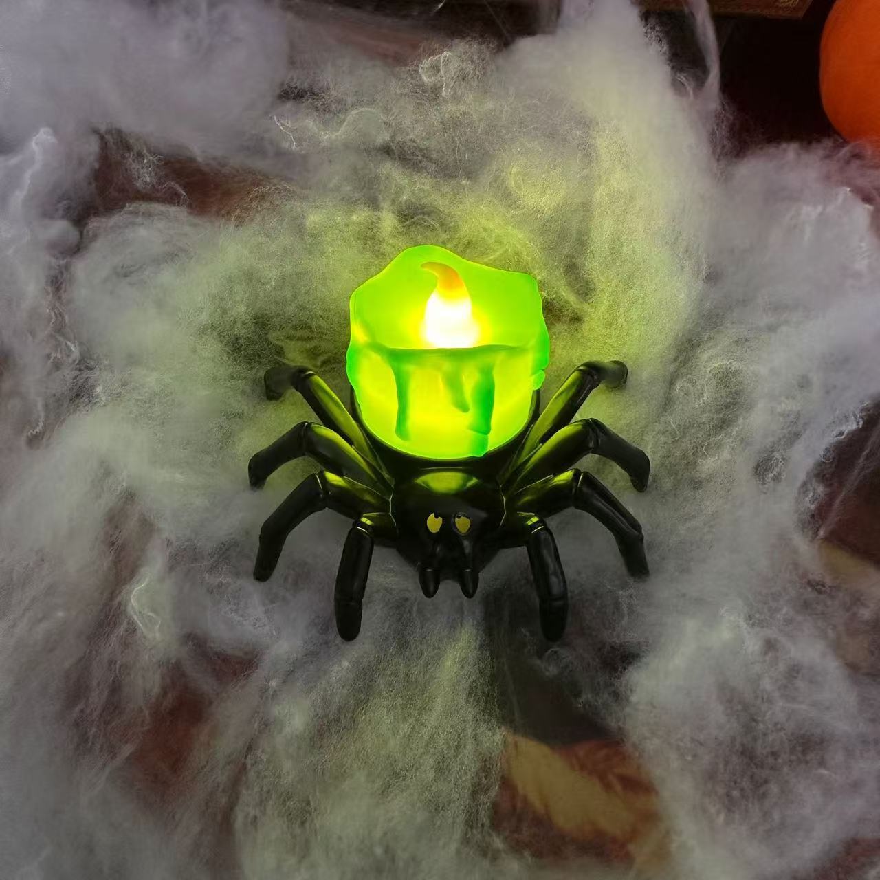 Halloween Pumpkin Spider Candle Light Decoration Props - Bests Sale