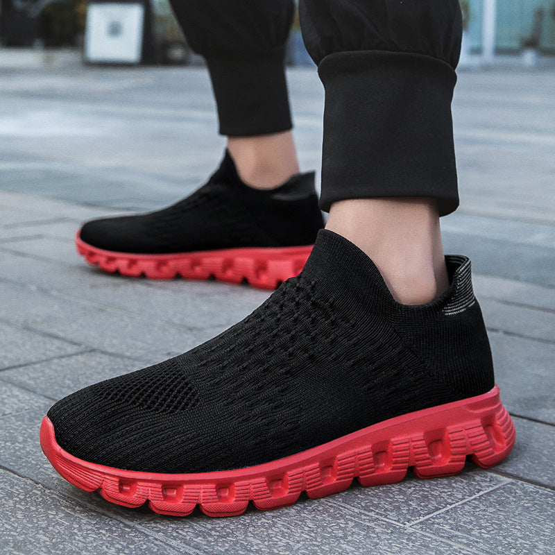 Slip-on Plus Size Flying Woven Women's Shoes - Bests Sale