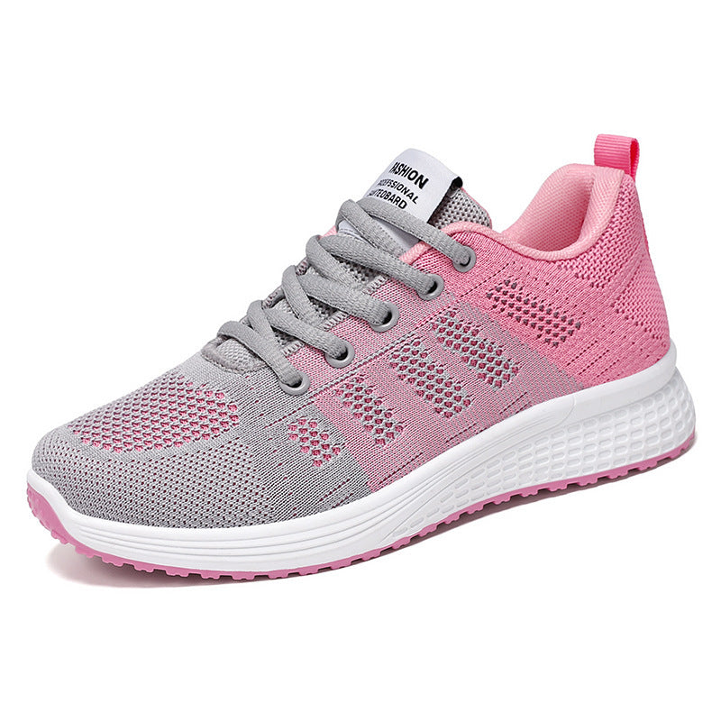 Running Shoes Women's Casual Soft Bottom Breathable Comfortable Fly-knit Sneakers - Bests Sale