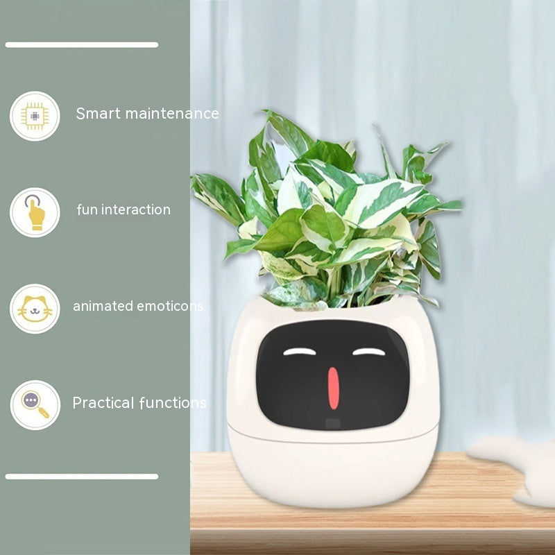 Smart Planter Endless Fun Over 49 Rich Expressions 7 Smart Sensors And AI Chips Make Raising Plants Easy And Fun Coffee Jasper