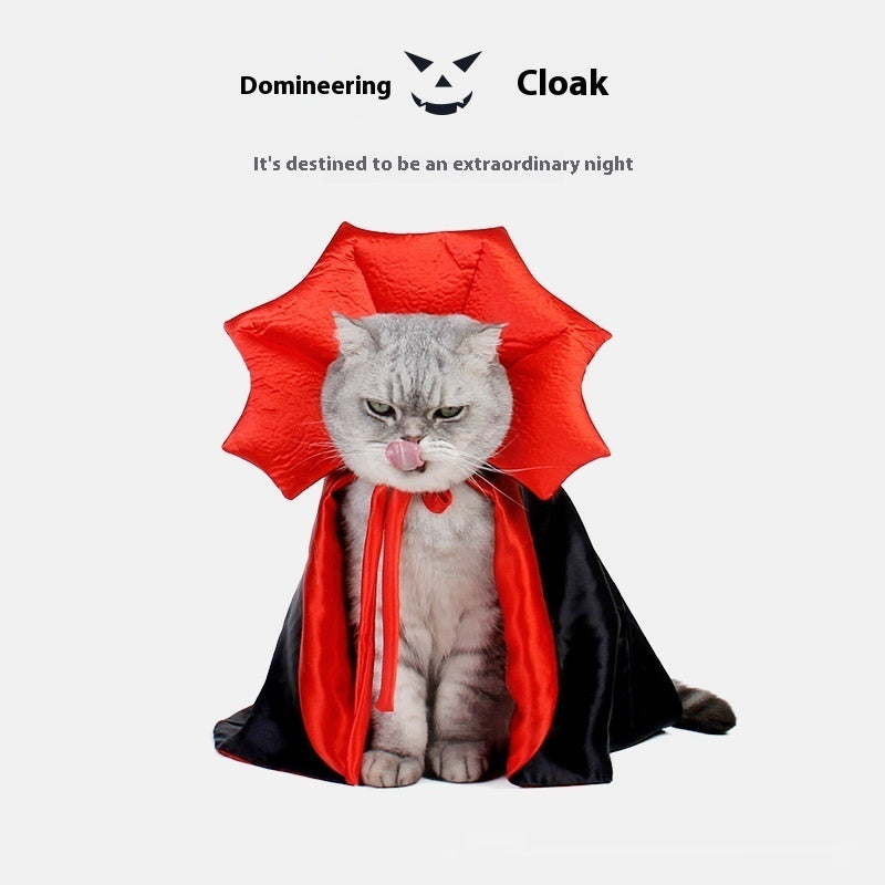 Cute Halloween Pet Costumes Cosplay Vampire Cloak For Small Dog Cat Kitten Puppy Dress Kawaii Pet Clothes Cat Accessoties Gift Bests Sale