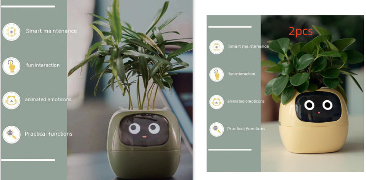 Smart Planter Endless Fun Over 49 Rich Expressions 7 Smart Sensors And AI Chips Make Raising Plants Easy And Fun Coffee Jasper