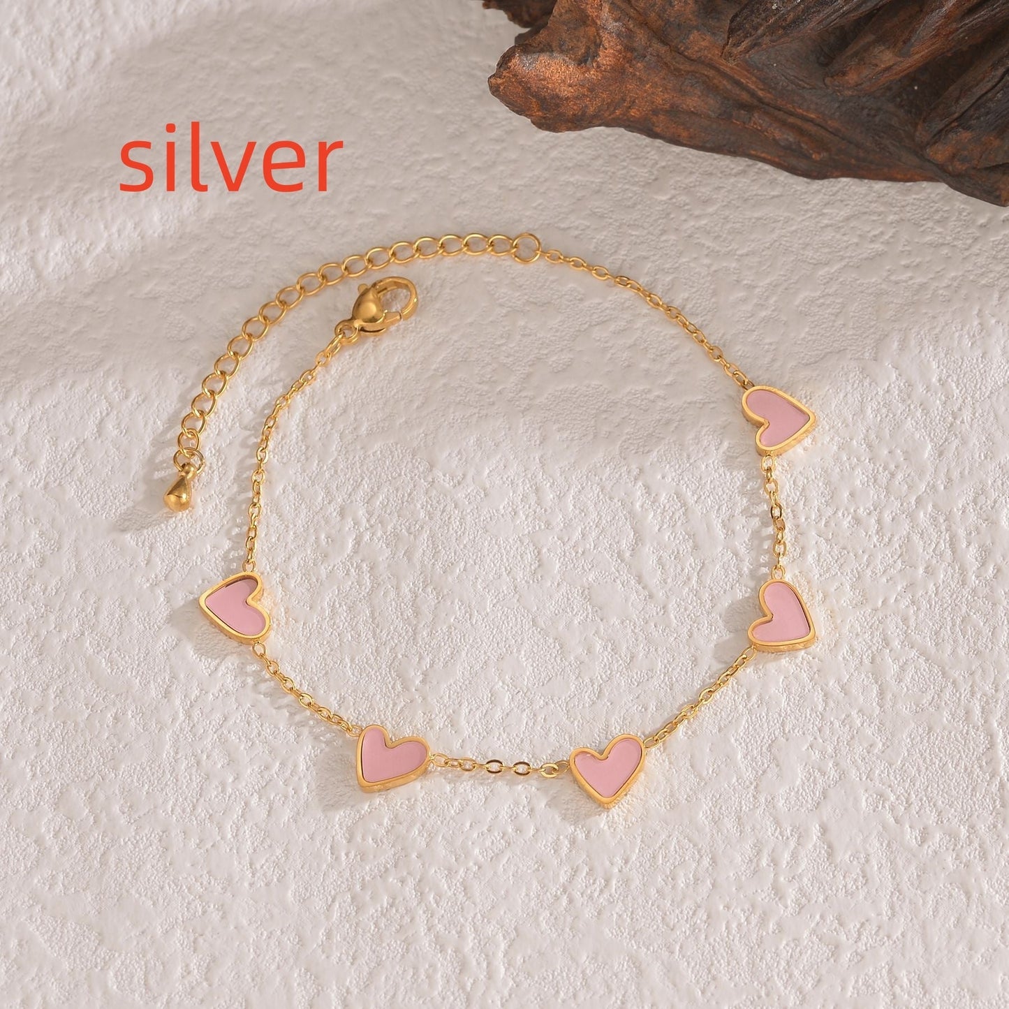 Ins Love Bracelet Stainless Steel Dripping Heart Bracelet Fashion Valentine's Day Jewelry Gift Bests Sale