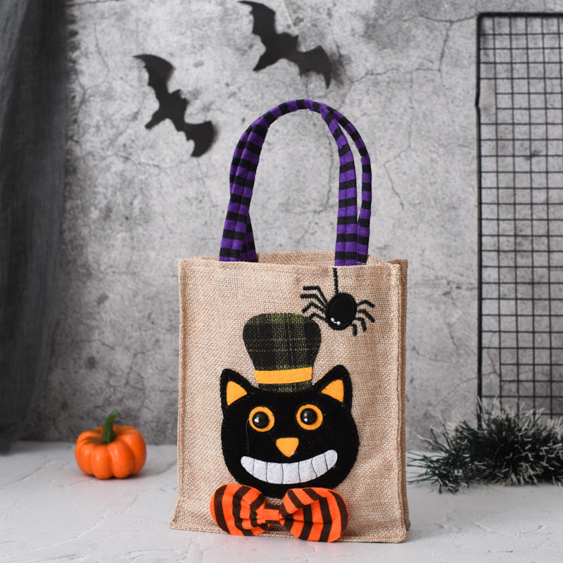 Halloween Candy Tote Bag For Kids Funny Creative Witch Skull Pumpkin Gift Handbag Small Jewelry Props Shopping Bags Bests Sale