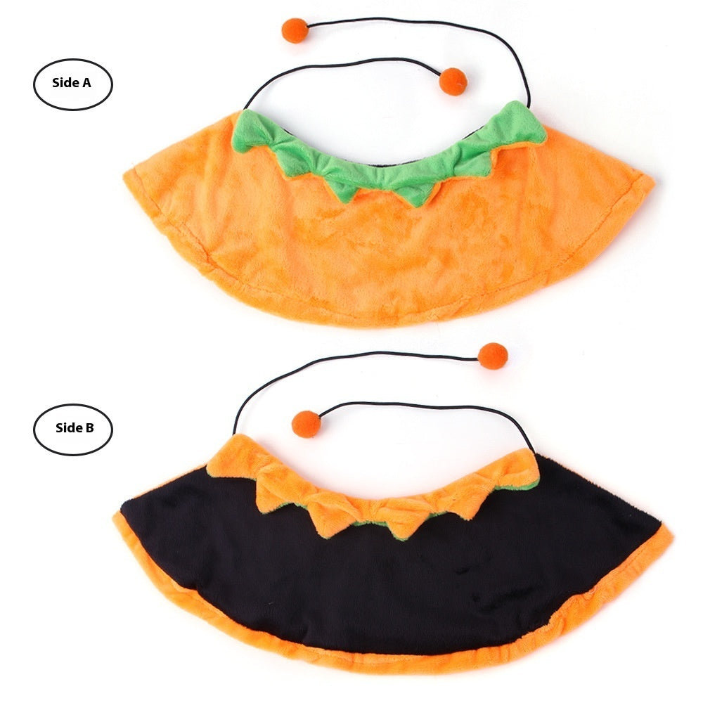 Halloween Pumpkin Double-sided Dog Cloak Cat Halloween Ornaments Bests Sale