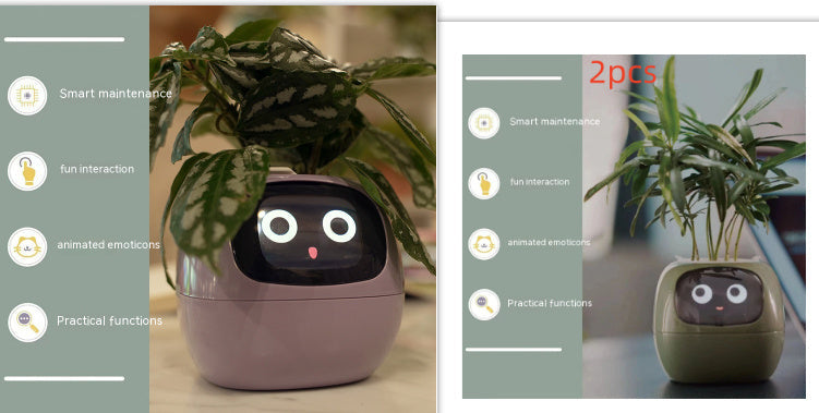 Smart Planter Endless Fun Over 49 Rich Expressions 7 Smart Sensors And AI Chips Make Raising Plants Easy And Fun Coffee Jasper
