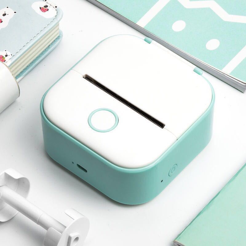 Portable Mini Thermal Label Printer Home Photo Printer Student Wrong Question Printer Bluetooth-compatible Mini Label Printer Price Tag Coffee Jasper
