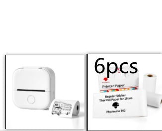 Portable Mini Thermal Label Printer Home Photo Printer Student Wrong Question Printer Bluetooth-compatible Mini Label Printer Price Tag Coffee Jasper