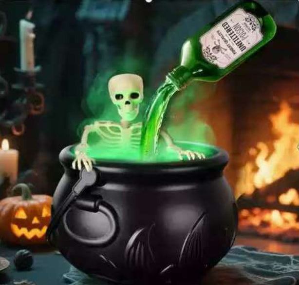 Halloween Black Wizard Bowl Magic Float Bottle And Diffuser Indoor Home Bar Magic Party Horror Ghost Props Halloween Decoration - Bests Sale