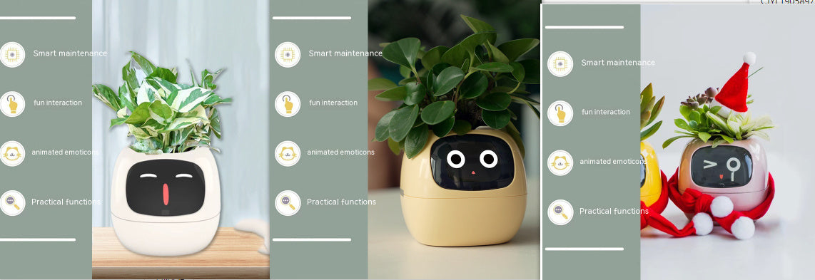 Smart Planter Endless Fun Over 49 Rich Expressions 7 Smart Sensors And AI Chips Make Raising Plants Easy And Fun Coffee Jasper