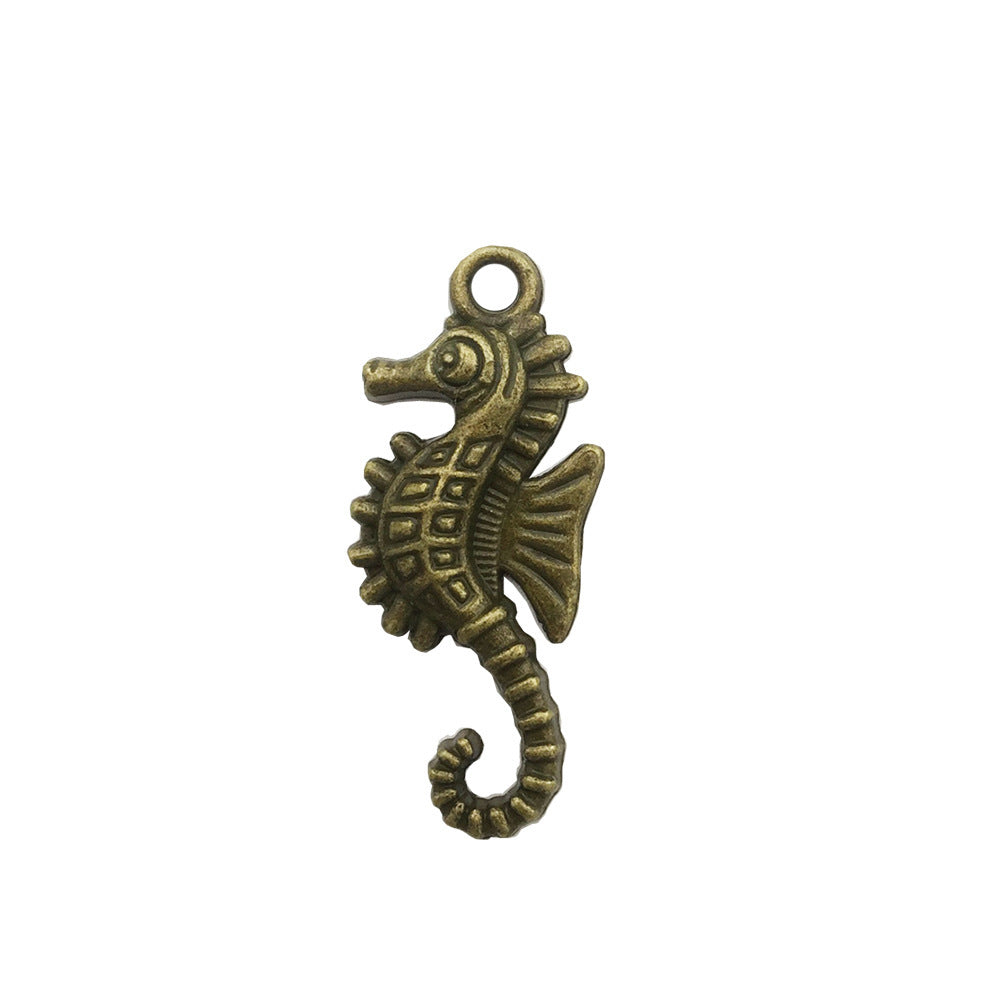 Retro Tibetan Silver Antique Brass Alloy DIY Accessories Marine Turtle Shell Necklace Bracelet Jewelry - Bests Sale