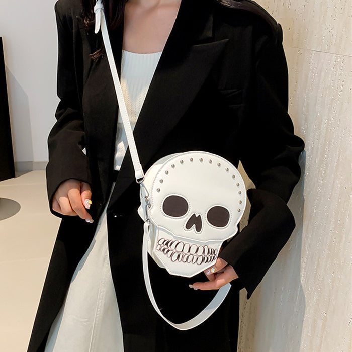 Halloween Skull Shoulder Bag Girls Funny Cute Messenger Bag Personality Creative Crossbody Bags For Women Bests Sale