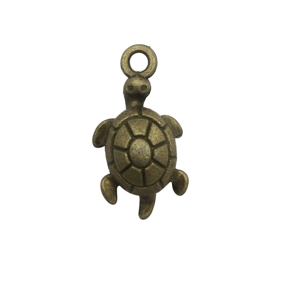 Retro Tibetan Silver Antique Brass Alloy DIY Accessories Marine Turtle Shell Necklace Bracelet Jewelry - Bests Sale