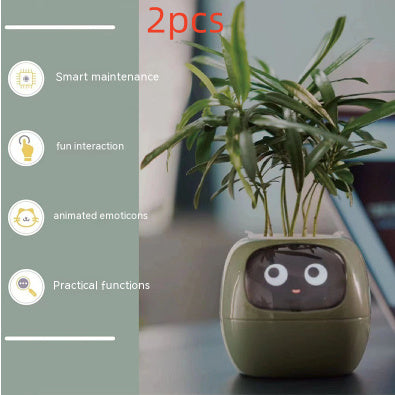 Smart Planter Endless Fun Over 49 Rich Expressions 7 Smart Sensors And AI Chips Make Raising Plants Easy And Fun Coffee Jasper