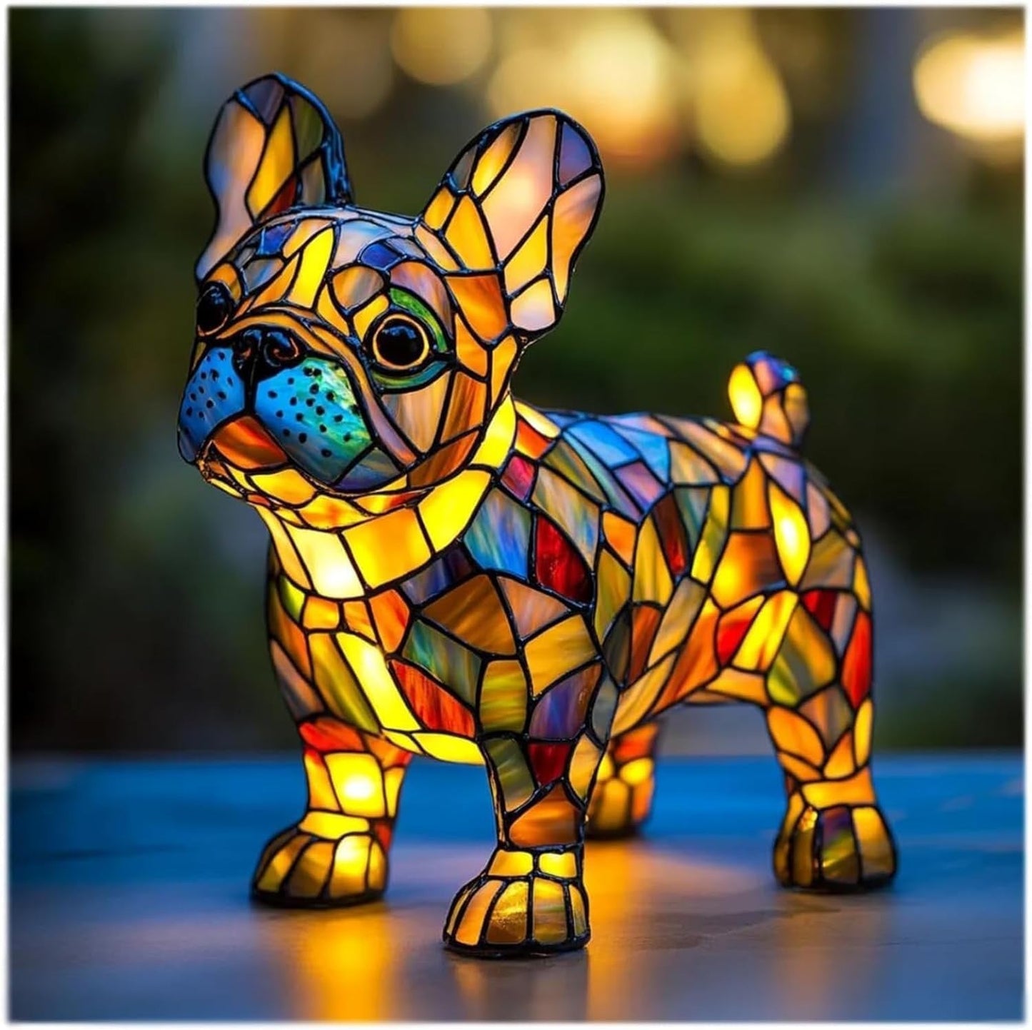LED Small Night Lamp Art Animal Statue Creative Home Desktop Decoration Coffee Jasper