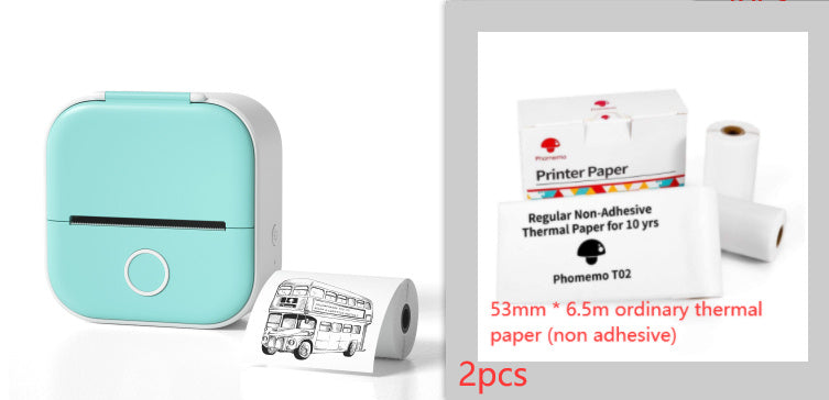 Portable Mini Thermal Label Printer Home Photo Printer Student Wrong Question Printer Bluetooth-compatible Mini Label Printer Price Tag Coffee Jasper
