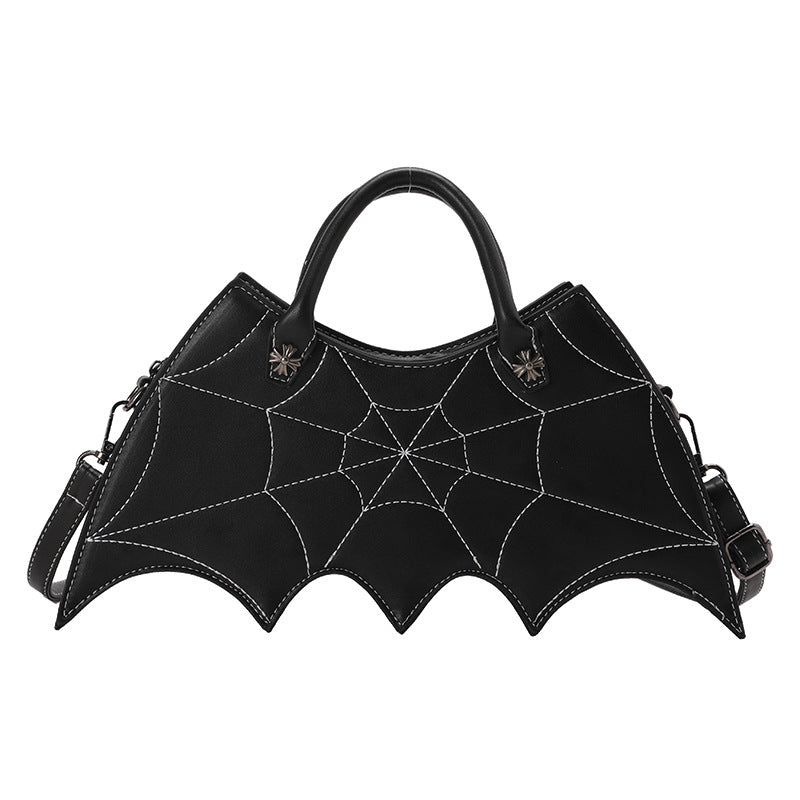 Halloween Spider Web Shape Shoulder Bags Personality Batgirl Tide Pu Handbags Fashoin Messenger Crossbody Bag - Bests Sale