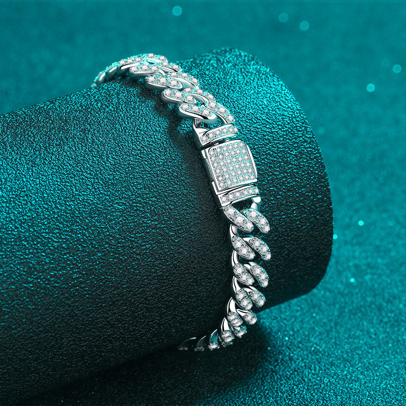Cuban Link Chain Moissanite Bracelet - Bests Sale
