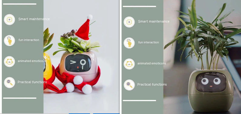 Smart Planter Endless Fun Over 49 Rich Expressions 7 Smart Sensors And AI Chips Make Raising Plants Easy And Fun Coffee Jasper